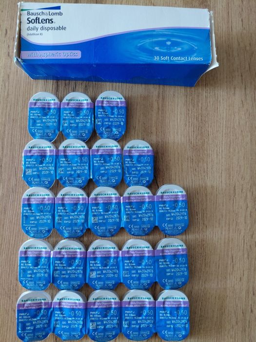 Soczewki kontaktowe 1 dniowe softLens -0.5