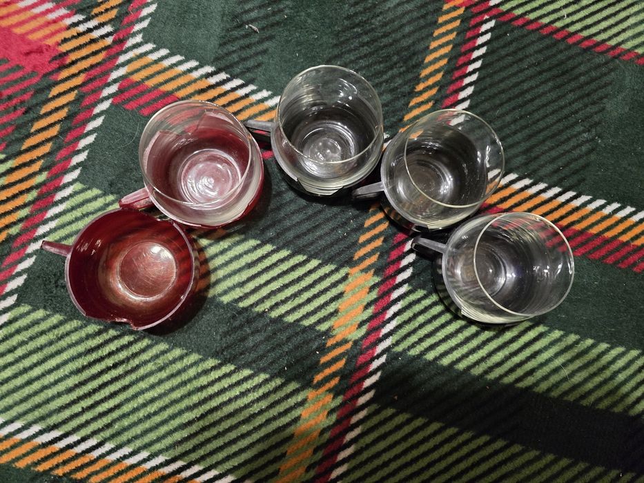 Szklanki bulwki 4szt 5 koszyczków