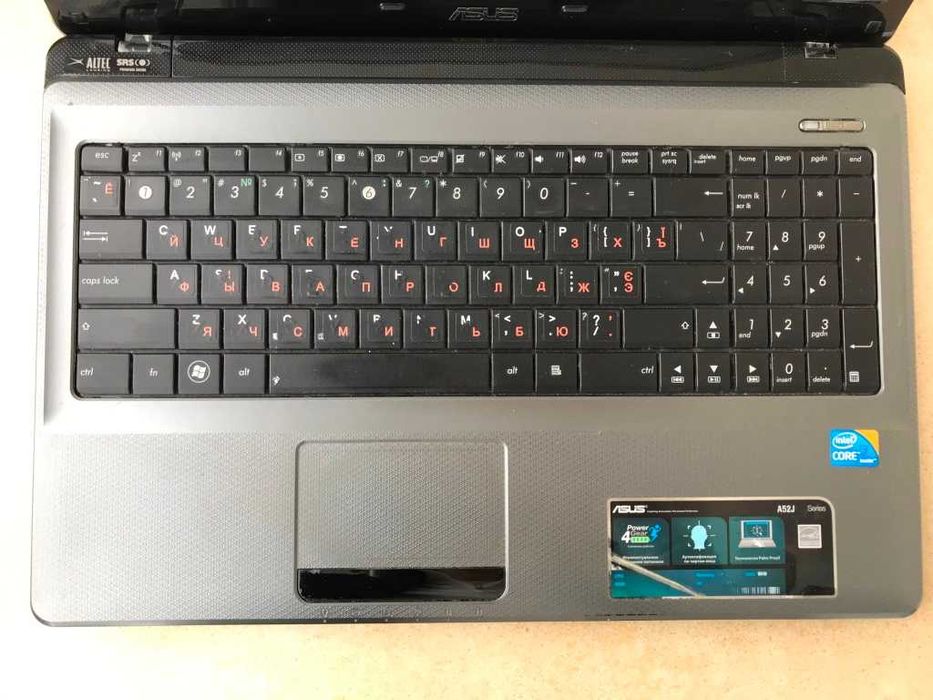 Ноутбук Asus A52J на запчасти Intel core i3 15"6