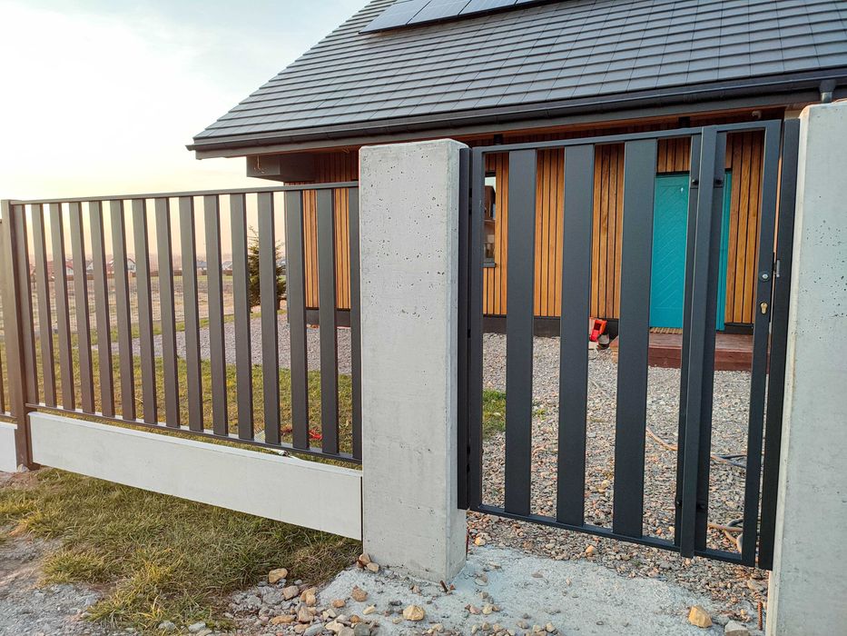 OGRODZENIE palisadowe nowoczesne żaluzja grzebieniowe BRAMA AUTOMAT