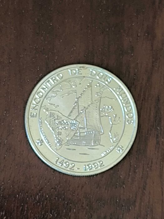 1992 - Moeda comemorativa 1000 escudos - "Encontro de dois mundos"