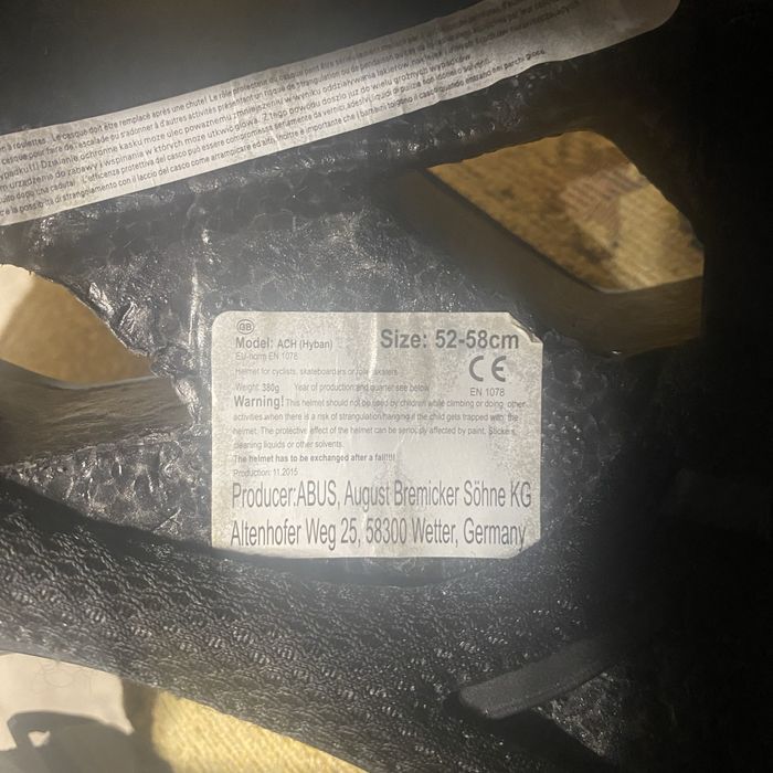 Велосипедный шлем Abus HYBAN concrete grey (размер 52-58см)