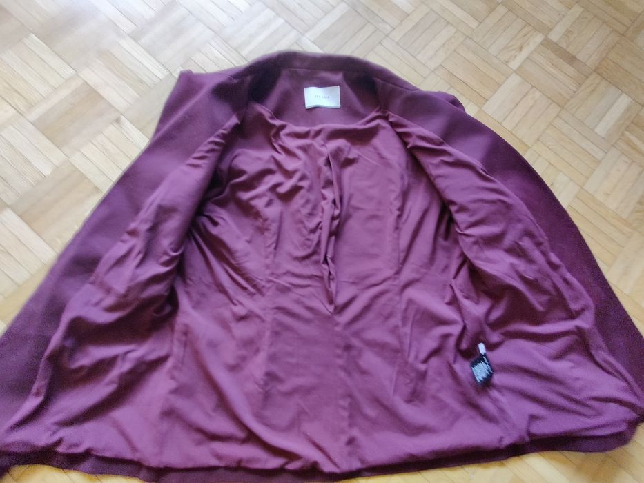 żakiet marynarka damska neo noir śliwkowa