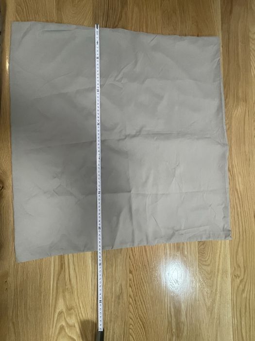 Szara Poszewka na poduszkę poliester 65 65 cm