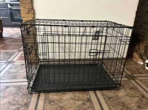 KLATKA DLA PSA NOWA metalowa dla zwierząt skladana transporter 77cm