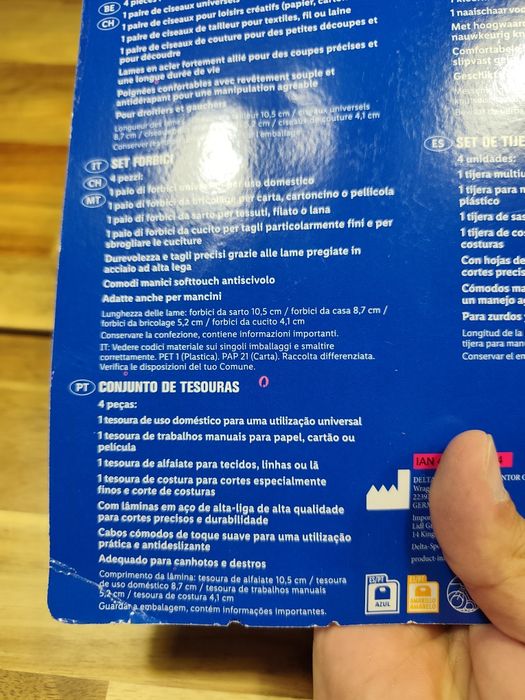 Set 4 tesouras novo