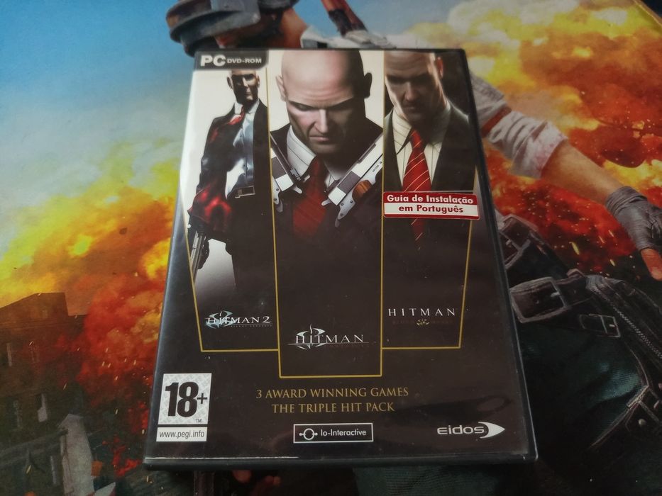 Raro Jogo Para PC Hitman: The Triple Hit Pack São 3 Jogos