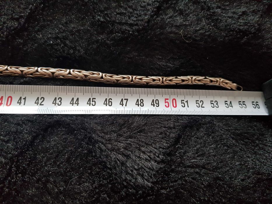 srebny naszyjnik proba 925 splot krolewski  96.4gr 1100zl