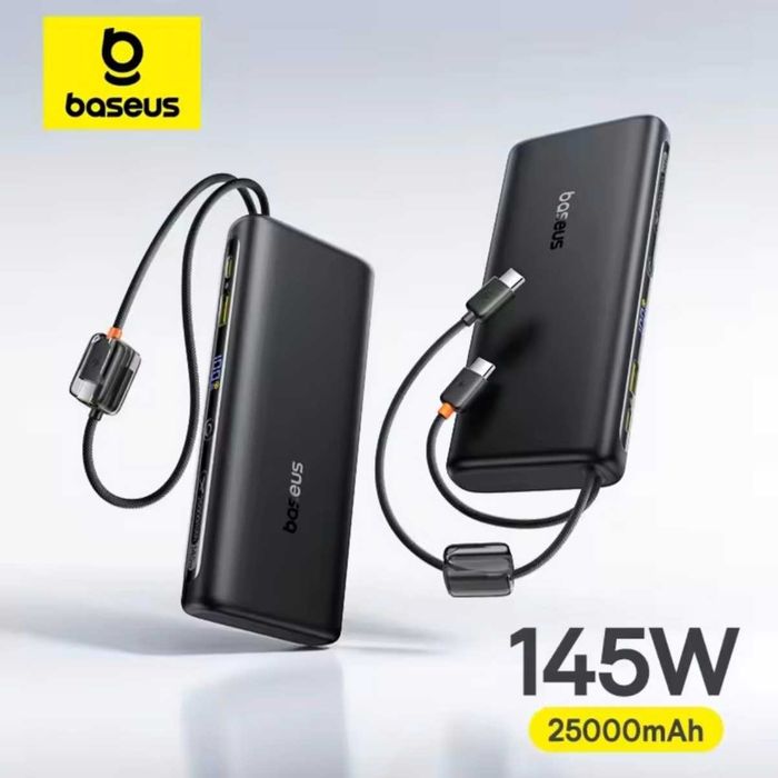 Power Bank Baseus 25000 мАч 145 Вт для быстрой зарядки ноутбука телеф