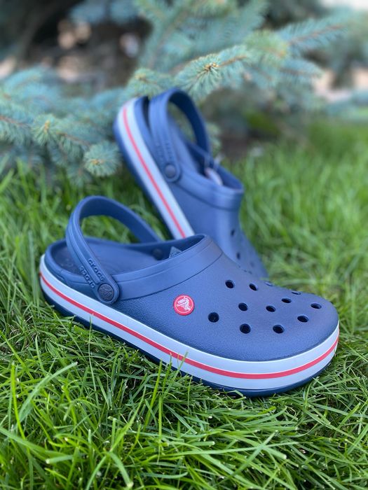 Crocs crocband кроксы мужские черные серые синие м8 м9 м10 м11 м12