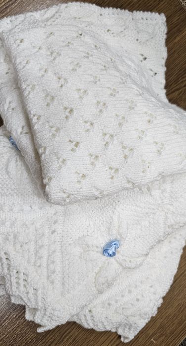 Дитячий плед ковдра в'язана
