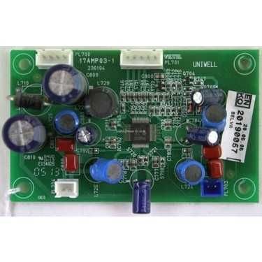 17amp03-1 placa de amplificaçao de audio tv lcd sanyo etc