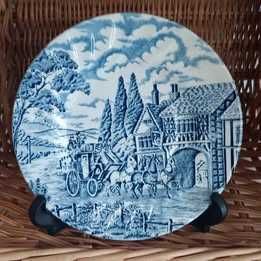 Prato novo sobremesa Clarence vintage de 20cm diâmetro *