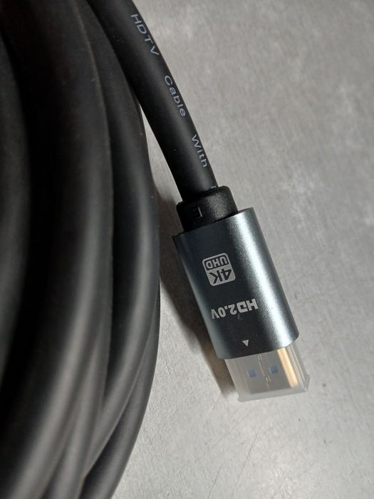 Cabo HDMI 5m Pro K - Alta Qualidade, dourado, fichas metálicas - NOVO!