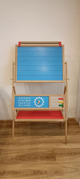 Tablica edukacyjna dla dzieci + magnesy + kreda