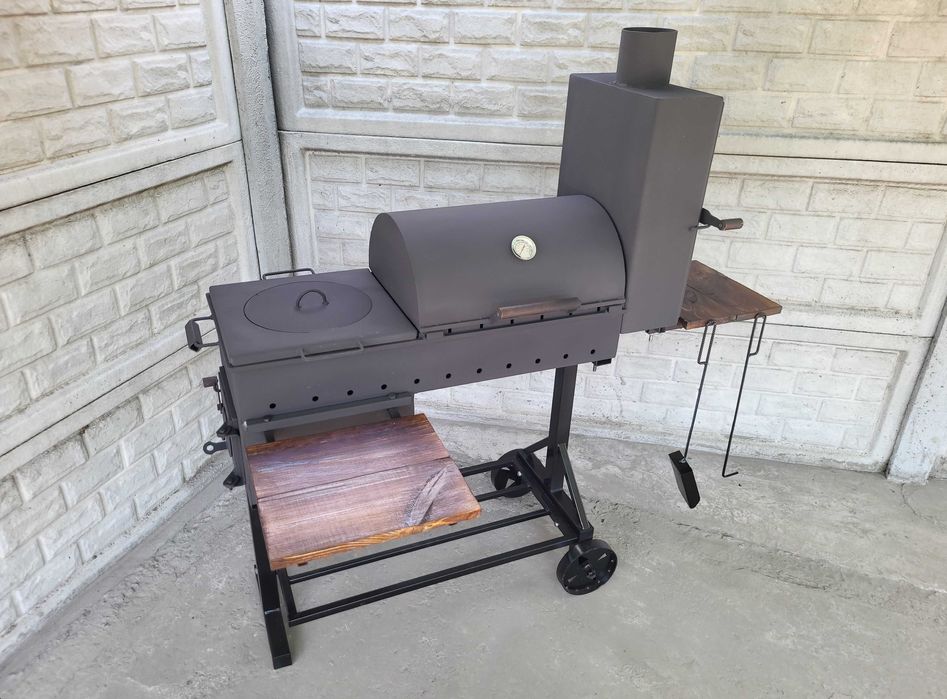 ХИТ! Усиленный! 3/4/5 мм! Мангал Коптильня с Печкой под Казан