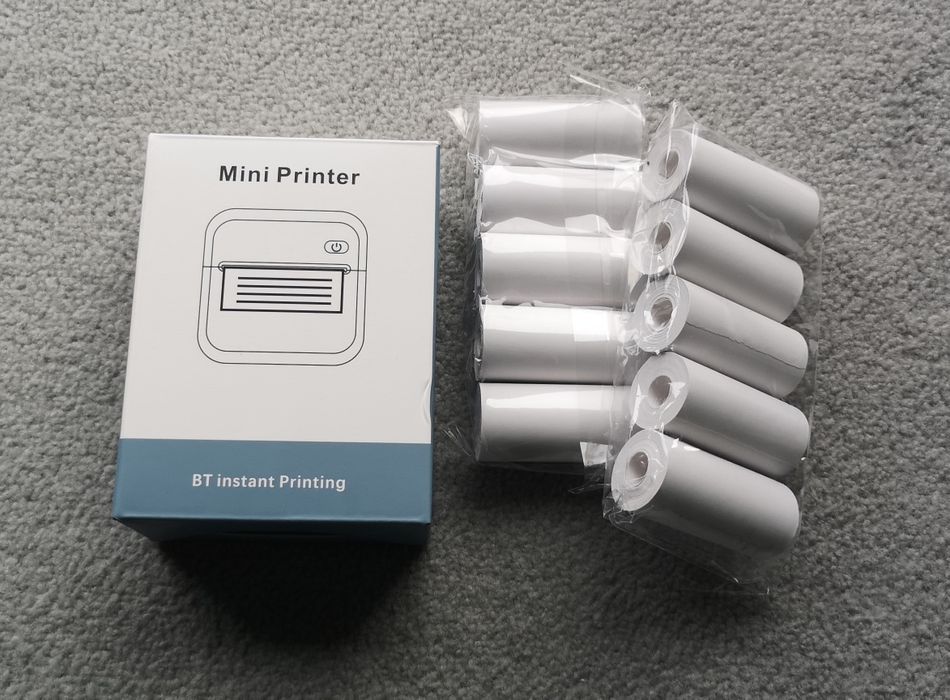 Mini drukarka druczek + rolki papieru gratis