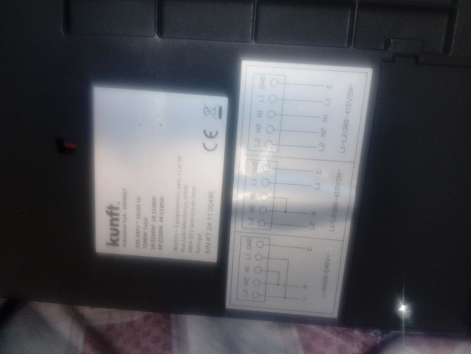 Placa elétrica usada com 8 meses