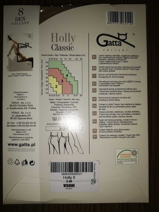 Zestaw 3 par rajstop 3-M + gratis