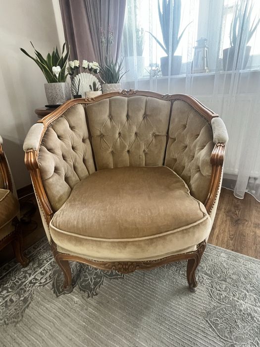 Komplet wypoczynkowy w stylu ludwikowskim wypoczynek fotele ludwik