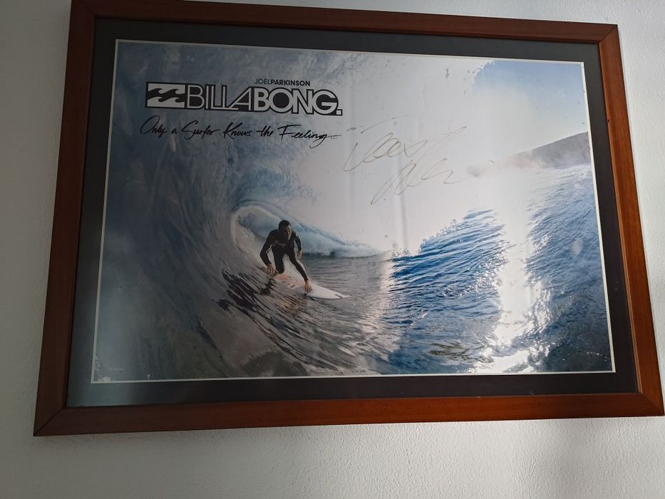 Quadro Surf Joel Parkinson Autografado