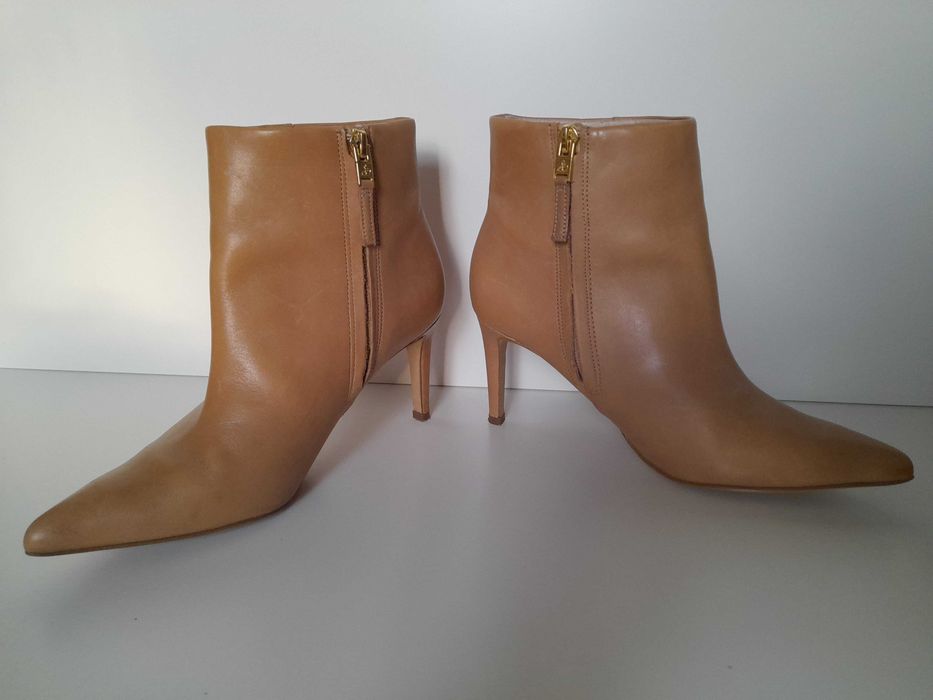 Markowe botki na obcasie Sam Edelman r.6,5=36,5 skóra naturalna jakość