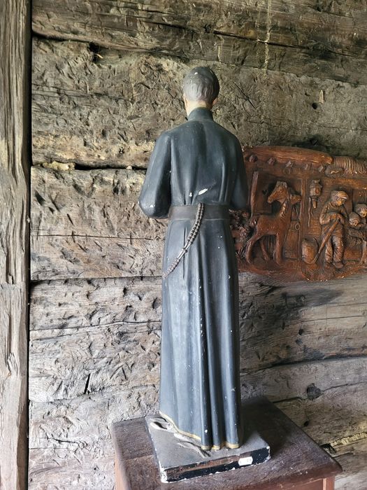 Stara figura 71 cm Święty Gerard Majella