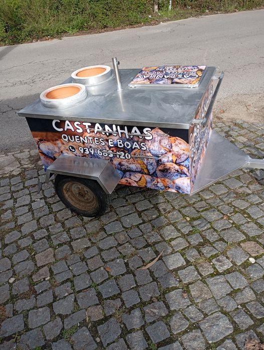 serviço de castanhas assaadas