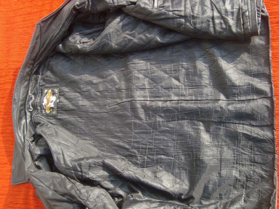 kurtka skórzana Eagle -roz 7XL-w klatce 142 cm klasyczna Naturalna