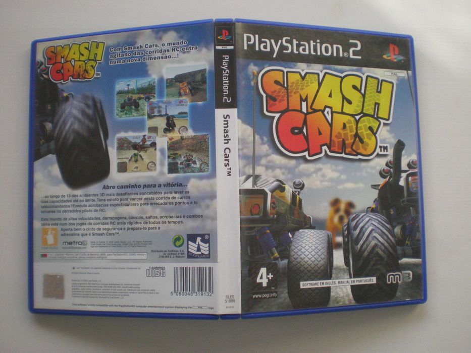 2 jogos PS2 - Smash Cars + Adiboo y los ladrones de energia