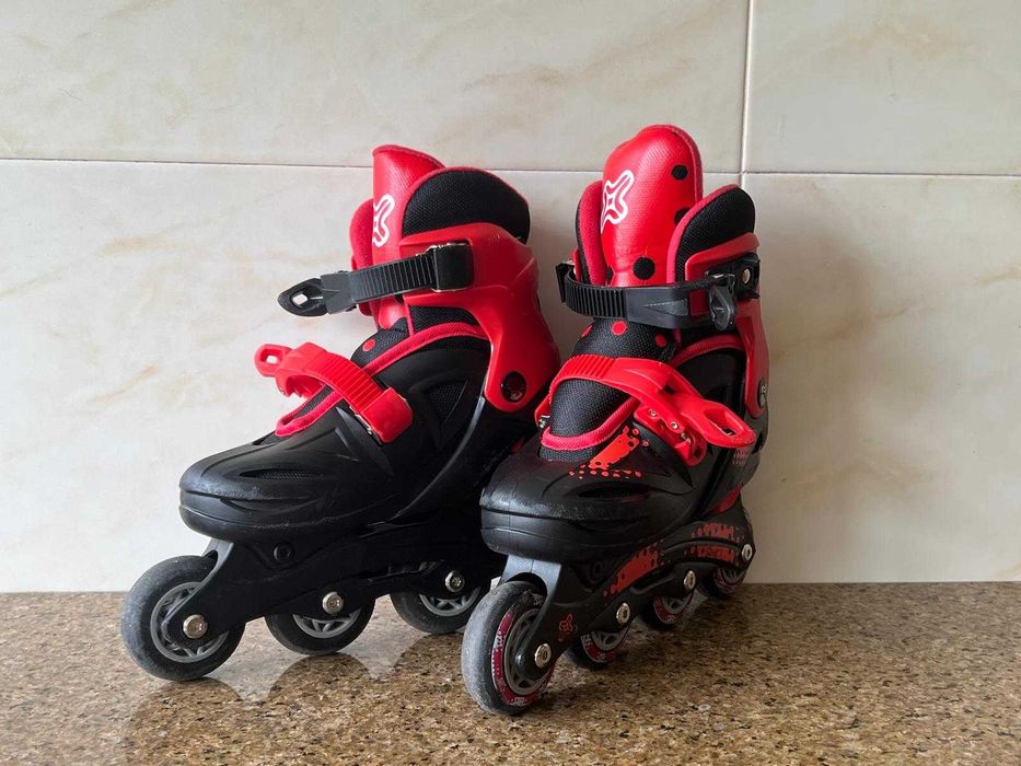 Patins em linha (inline skates), tamanho EU 31 a 35