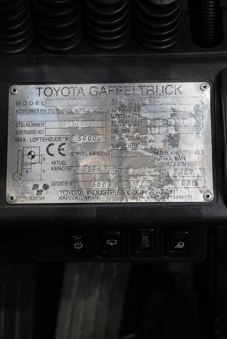 Навантажувач Тойота 5 т газовий погрузчик  TOYOTA