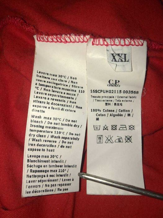 футболка C.P. Company красная
