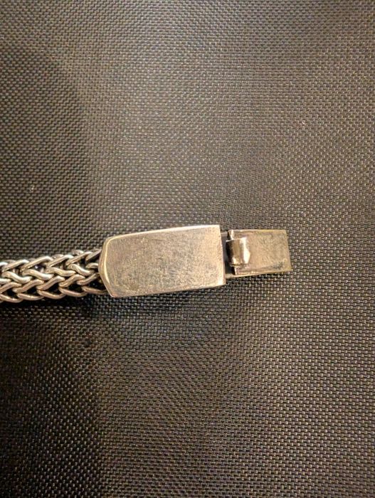 Srebrna bransoletka nowa pochodząca z Maroka o pięknym splocie