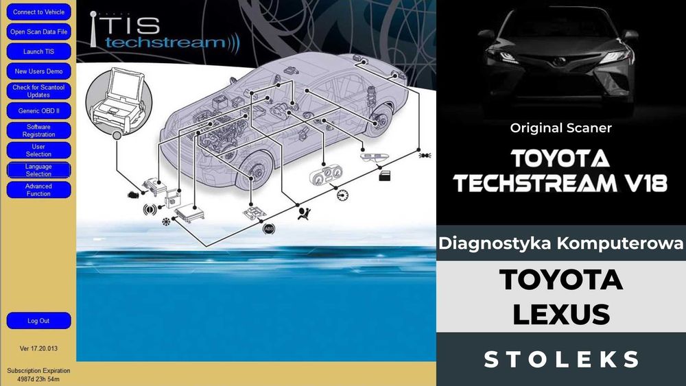 Diagnostyka Mitsubishi, Toyota, Ford, MUT-3. PHEV BMU reset, Nawigacja