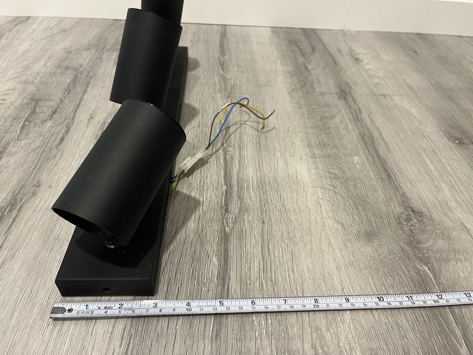 foco de teto philips 3 lâmpadas, preto, metal
