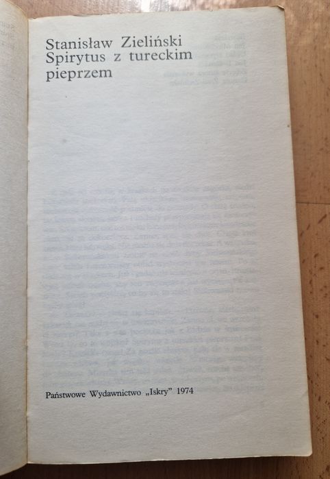 Spirytus z tureckim pieprzem - Stanisław Zieliński