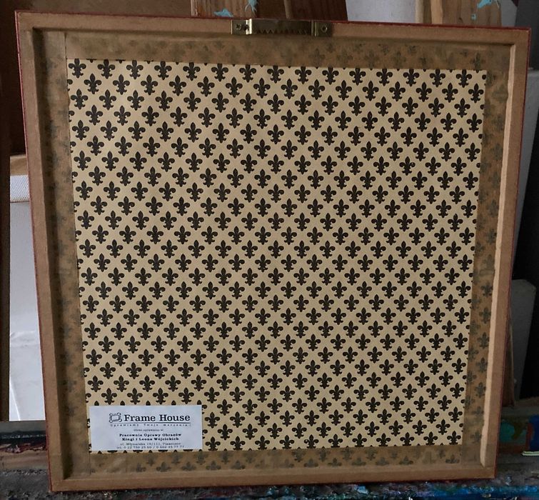 "Czerwona sofa" - obraz na płótnie