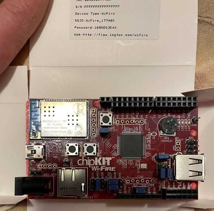 Оцінна плата Digilent ChipKIT Wi-Fire на базі Microchip PIC32MZ: 2 990 ...