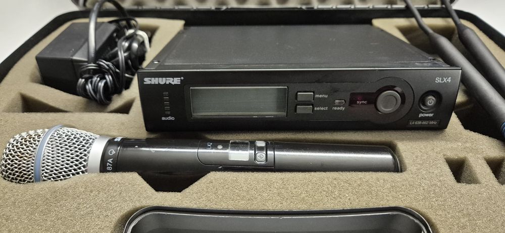 Oryginalny zestaw bezprzewodowy Shure SLX24/Beta87a
