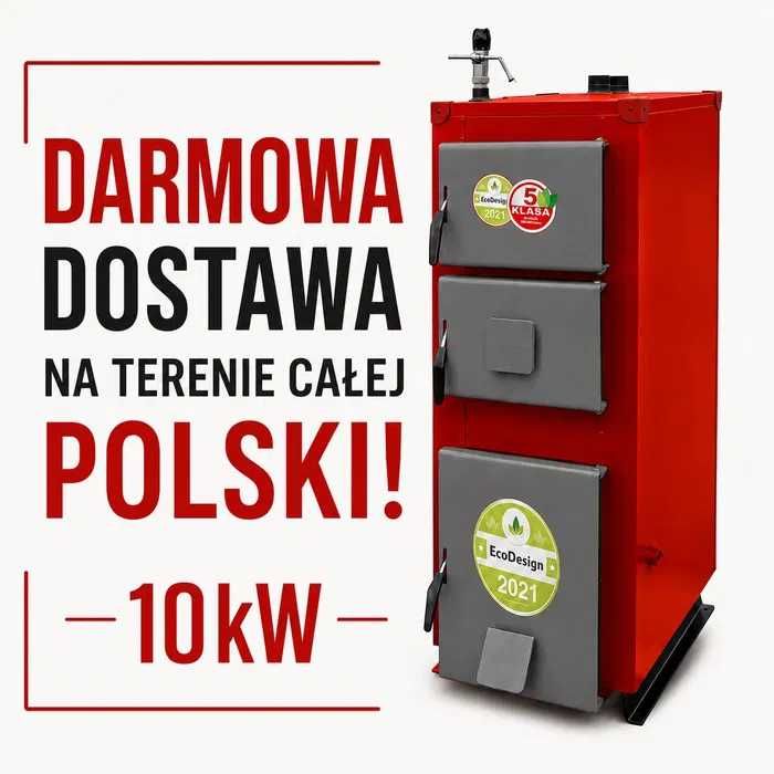 Kocioł Węglowy FENIKS UNI 10 kW piec Klasa 5 ECODESIGN Dostawa GRATIS węgiel drewno