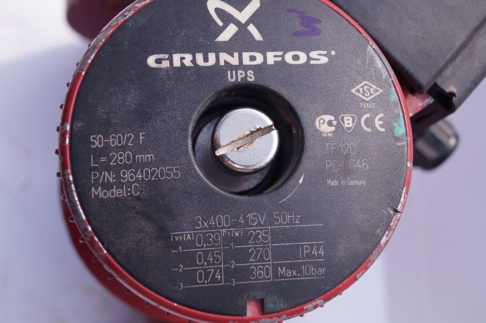 pompa grundfos ups 50-60/2f 3~400v używana z gwarancją