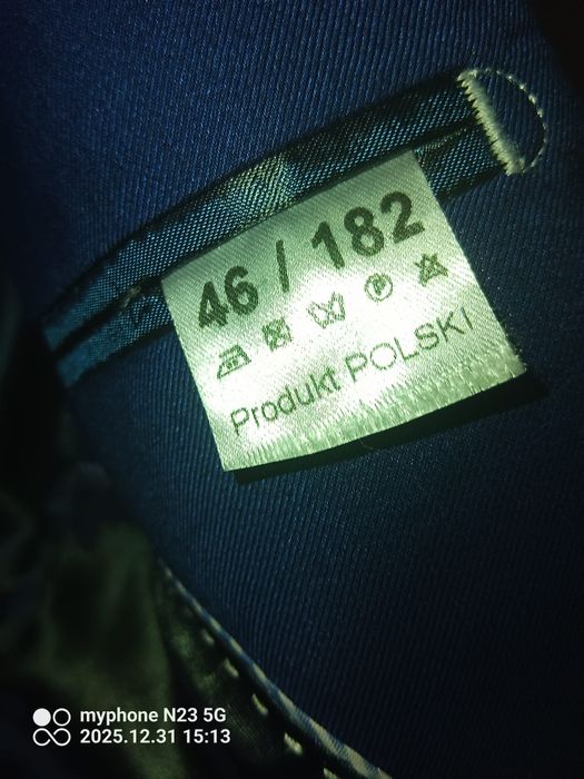 Garnitur męski, młodzieżowy 46/182 idealny na maturę