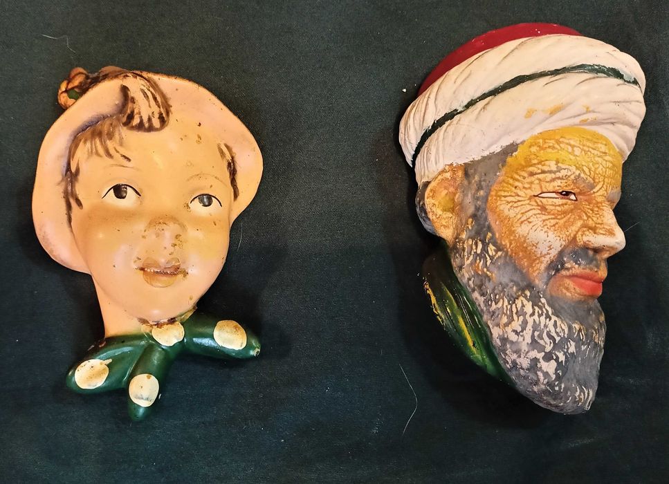 Figuras Cerâmica Policromadas Parede