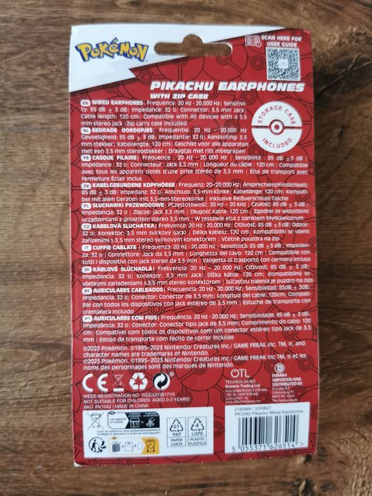 Nowe słuchawki pokemon dla dzieci