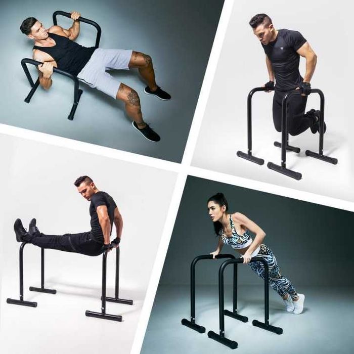 Domowe poręcze do dipów (pompek szwedzkich)