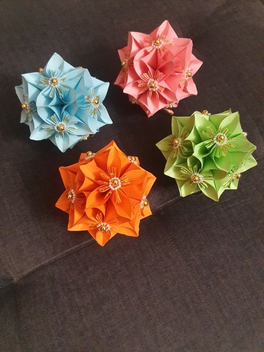 Piękne! Kule, bombki choinkowe, origami, rękodzieło