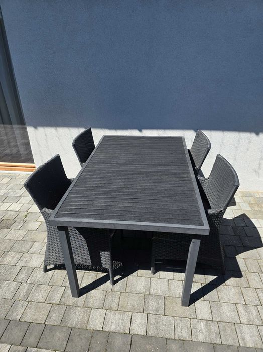 Komplet mebli ogrodowych stół +4krzesla