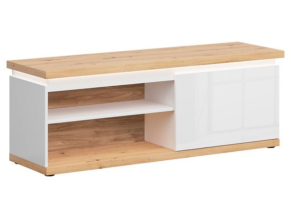 Szafka RTV BRW LAVAL 140 cm – biała – stan dobry