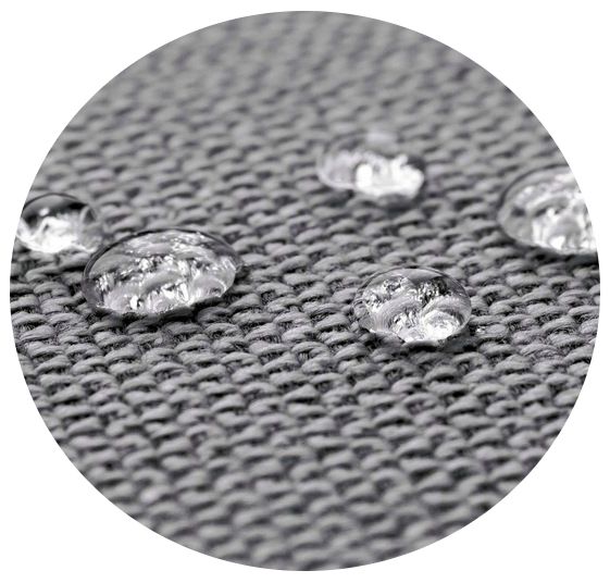 Poduszka ogrodowa na krzesło wysoki bok z lamówką 50x50x80 cm ciemnosz